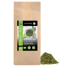 Organic Moringa (500 g), Moringa Leaves Organic Dried, Moringa Tea from Controlled Organic Cultivation, Organic Moringa Leaves Cut, 100% Natural, Moringa Tea without Additives