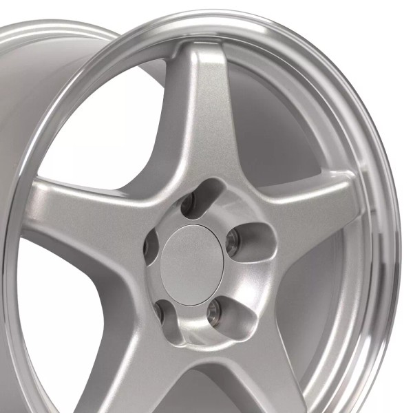 OE Wheels 17x9.5 Wheel Fits Corvette Camaro ZR1 Style Silver