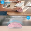 Wireless Mouse Bluetooth Cute Bling Crystal Rhinestone Pink Heart Shape