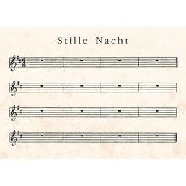 Postcard A6 +++ Christmas by modern times +++ Silent Night +++ KARTOENFABRIEK © LAMBREGS, Jos