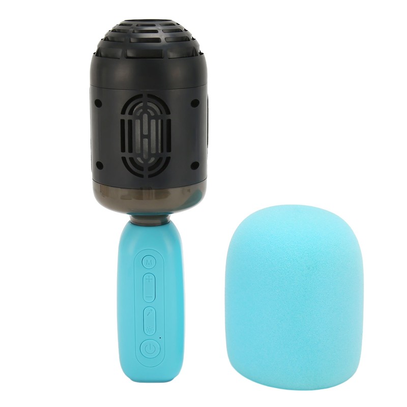 Handheld Karaoke Mic with RGB Light Support Memory Card Portable