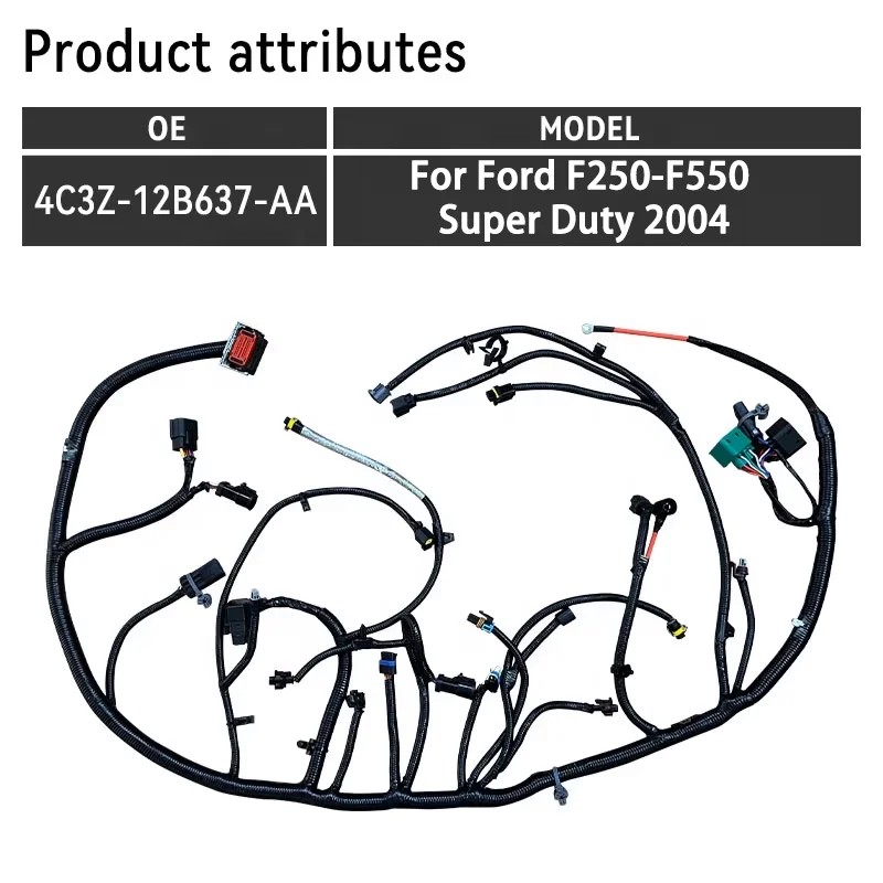4C3Z-12B637-AA ECH006-FD-T ECH006-FD-2D Cable Assemblies Engine Wiring Harness for Ford