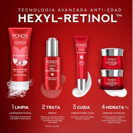 POND'S Age Miracle rutina completa de 5 pasos con HEXYL-RETINOL