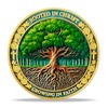 RYUKENLM Growing in Faith Christian Challenge Coin Colossians 2:6-7 Bible