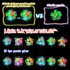 Fiesta Neon Led Luz Con 18 Anillos 6pulseras Neon Giratorias
