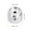 sourcing map 2 Pcs Aluminium Potentiometer Knobs, 3/16"(4mm) IDx7/8"(20mm) ODx5/8"(15.5mm)