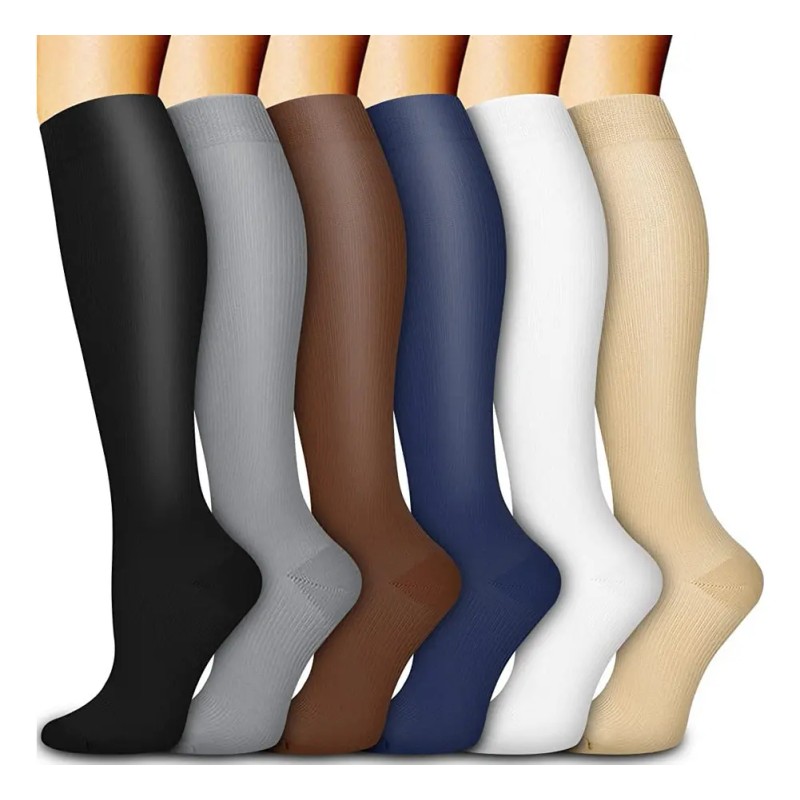 6 Pares De Medias De Compresión Para Várices Con 20-30
