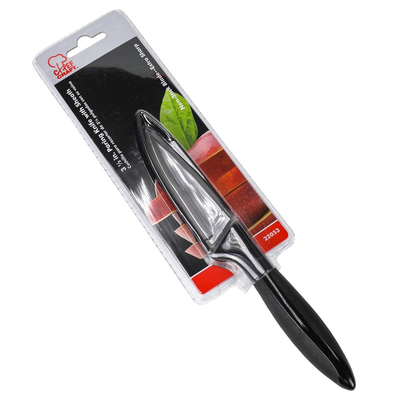 Chef Craft Premium Paring Knife with Sheath, 3 inch Blade