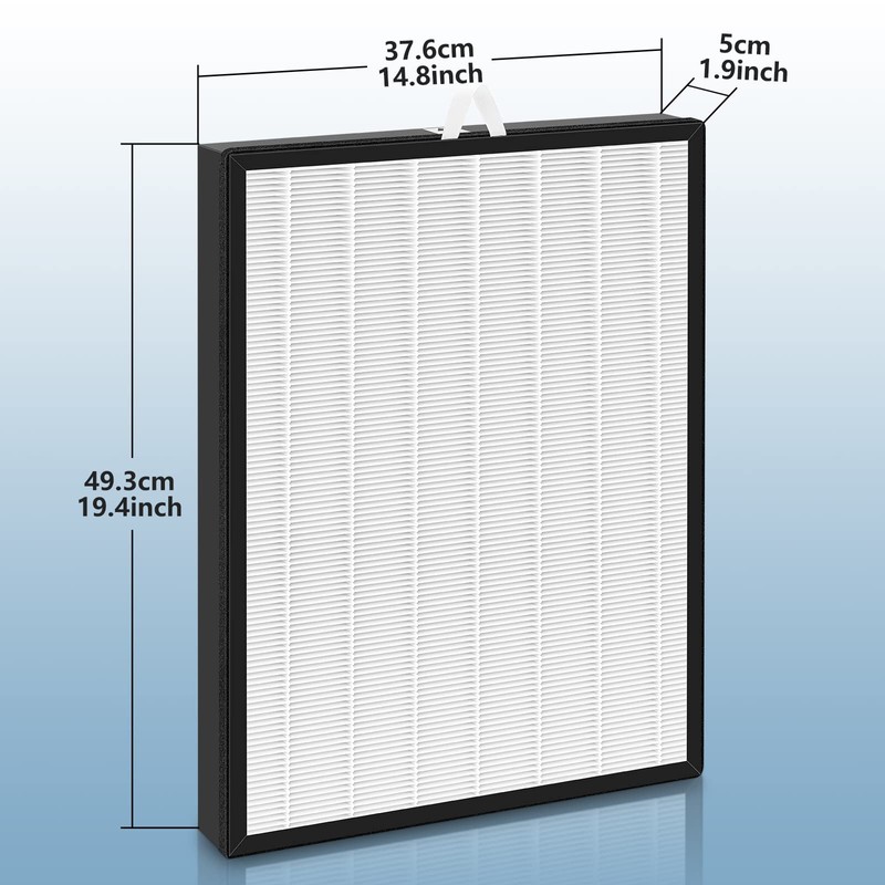 2 Pack EverestAir/EverestAir-P Replacement Filter, Compatible with LEVOIT EverestAir Air