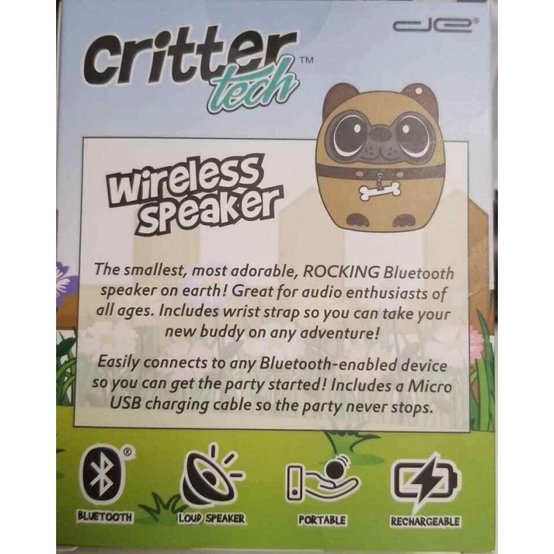 Critter Tech Wireless Speaker Dog Wireless Speaker (LOC 404 CR-8)