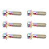 6PCS Bicycle Stem Bolt M5 X 16mm Titanium Alloy Waterproof