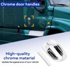 Easyinst Chrome Exterior Door Handle Cover Right Fit for 2008-2017