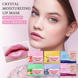 30 máscaras hidratantes para labios, máscaras de labios durante la noche, parches hidratantes para labios secos, máscara nutritiva para dormir, kit de