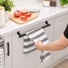 Over Cabinet Towel Rack for Towels and Rags – Punch-Free