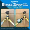 Underhill Hose Outlet Splitter Adapter for Garden Water Hose, 3/4-Inch