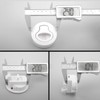 Slam Latch 2'' Flush Pull Latch White Plastic Handle for