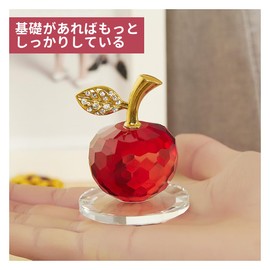 Crystal Natural Stone, Crystal Apple, Figurine, Crystal Apple, Improves Luck, Interior Decoration, Transparent, Entryway, Tabletop, Car, Store, Feng Shui, Healing Figurine, Moving, Housewarming, Gift