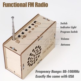 Science Kits for Kids Age 8-12 12-14, STEM Kits for Kids Age 8-10, STEM Toys Build Your Own FM Radio Kit, DIY Electronic Snap Circuits Projects Gifts for Teen Girls Boys 9 11 13 15 16+