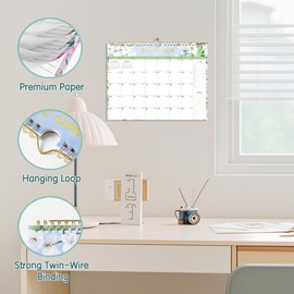 deli Calendar 2025-2026, 18 Months Calendar from July 2025 to December 2026, 11" x 8.5" Wall Calendar with Stickers, Calendar Planner for Home, Office, Classroom