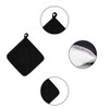 Csirnto Pack of 2 Cotton Pot Holders Black Oven Gloves