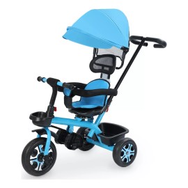 triciclo para bebé Carriola Triciclo Para Bebé Giratorio Toldo Ajustable 6 En 1