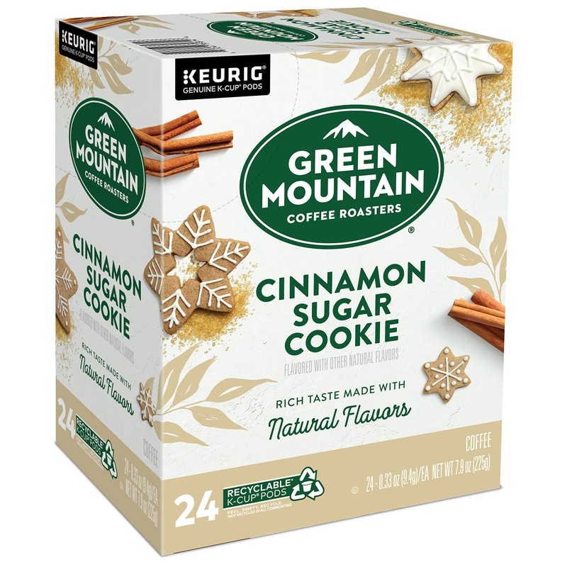 Green Mountain Coffee Roasters Cinnamon Sugar Cookie, 24 Count (Pack