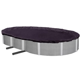 Blue Wave BWC732 8-Year 18 x 34-ft Oval Above Ground Pool Winter Cover, FT FT, Dark Navy Blue
