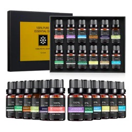 Kit De 12 Aceites Esenciales Aromaterapia 100% Puro 10ml Spa