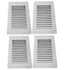 YaeMarine Stainless Steel 4-Pack 5" x 9" Stamped Louvered Vent