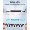 YANBORONSN 4K HDMI Coiled Cable, 90 Degree Right Angle Short