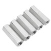 5 Pcs Hex Coupling Nut M12x1.75 L60mm 304 Stainless Steel