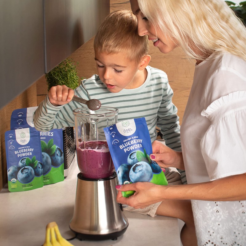 ÖSEL BERRY Organic Wild Blueberry Powder 3oz USDA Certified -