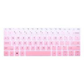 Silicone Keyboard Skin Cover Compatible with HP EliteBook 840 845 G9 G10 14" & HP EliteBook 830 835 G9 G10 13.3 inch Laptop (Not fit 840 845 1040 G8 G7 G6 G5 G4 G3) - Gradient Pink