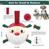 QDAN Christmas Dog Soccer Balls with Straps, Interactive Dog Toys