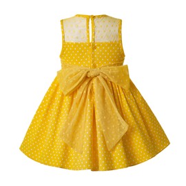 Pettigirl Girls Vintage Spring Easter Flower Polka Dot Clothing Kids Toddler Fashion Holiday Party Dresses Outfit