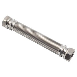 Corrugated Pipe Extendible 1 Inch Internal Thread 110-210 mm Stainless Steel Solar Pipe 1 Inch Internal Thread