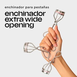 SARELLY, Enchinador para Pestañas Extra Wide Opening, Curva Semiplana, Color Plateado, Sarelly Creativo Lab