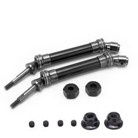 CVD Steel Rear Drive Shaft Assembly for Traxxas Slash Rustler Vxl 4x4 4wd 1/10 RC CarBlack