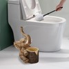 Elephant Toilet Brush and Holder Set - Space Saving, Deep