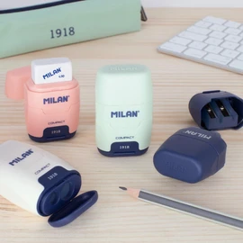 MILAN® Blister Sharpener Compact 1918 Assorted Colours