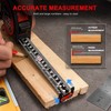 HAUTMEC Tape Measure25ft with Magnetic Hook and Dual Lock, High
