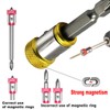 3-Piece Strong Magnetic Screw Ring Holder with 3-Piece Ph2 Screwdriver