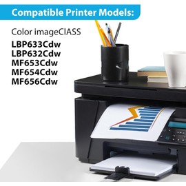 067H Black Cyan Magenta Yellow Toner Cartridge Replacement for Canon 067 CRG067H CRG-067H Toner Cartridge for imageCLASS LBP633Cdw LBP632Cdw MF653Cdw MF654Cdw MF656Cdw Laser Printer