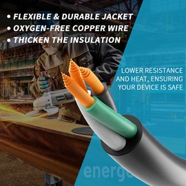 Electric 16/3 SJOOW Bulk Cable-16 Gauge 3 Conductor-Rated for 300V, 13A-Water & Oil Resistant Cable for Industrial & Residential Use-Ideal for Generators,Circuits,Data Centers(100 Foot)