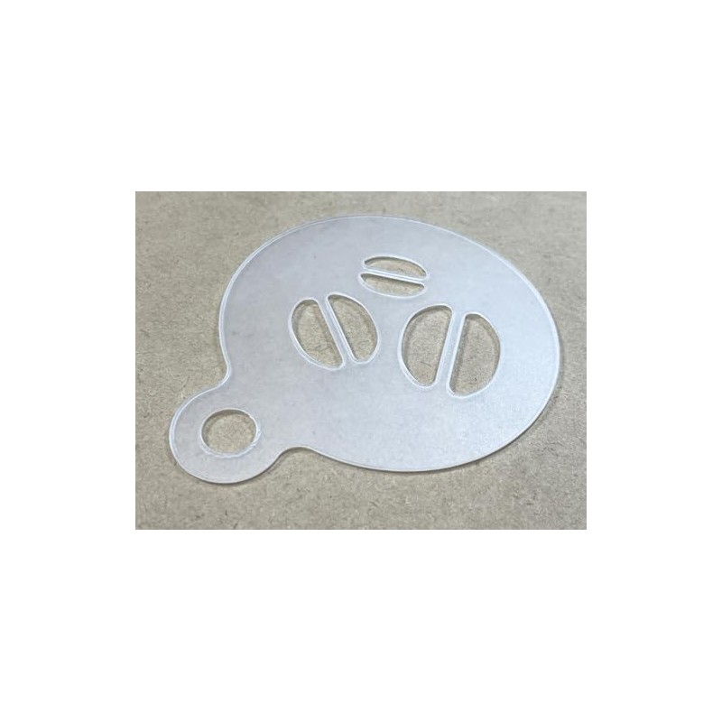 [latte-art-002] Latte Art Template Stencil, Cupcake, Coffee, Espresso, Latte, Cappuccino,
