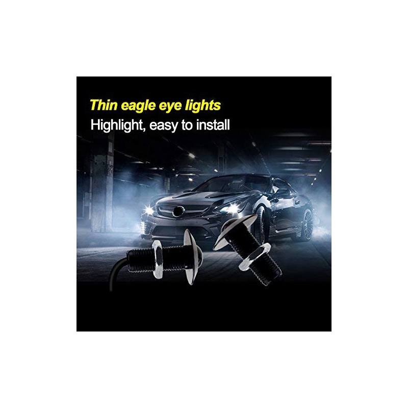 LEADTOPS Eagle Eye LED Lights, 10-pack DIY 12V Ultra thin
