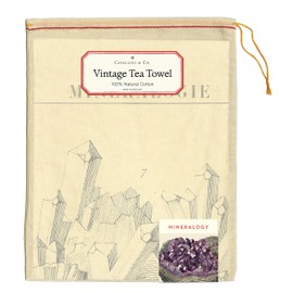 Cavallini & Co. Mineralogy Vintage Cotton Tea Towel (TT/MIN)