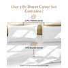 Queen Duvet Cover with Zipper Closure, 100 Egyptian Cotton Luxury