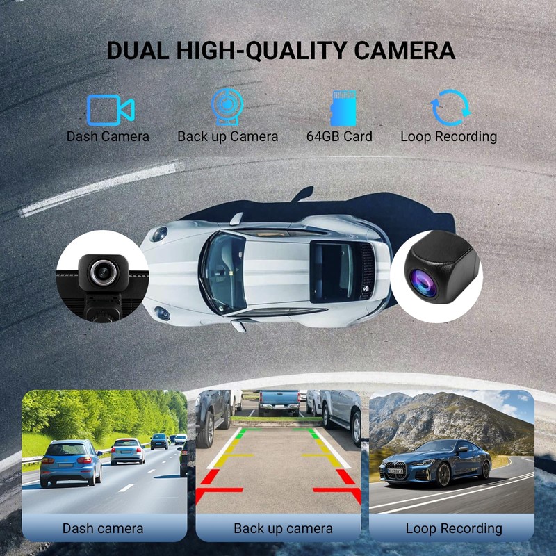 Haudio ‌10.26 Inch Wireless Apple CarPlay & Android Auto Car