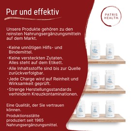 Patris Health® Iron + 50 mg iron bisglycinate per capsule